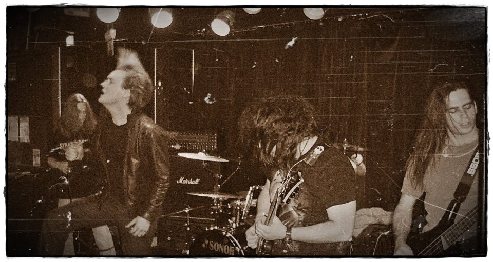 Heavy rock band performance